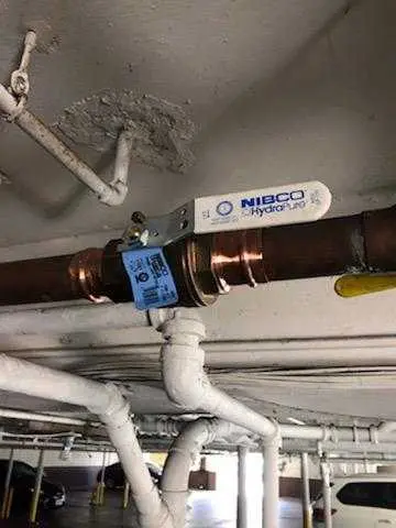 Copper pipe repair and valve work for Backflow Testing in University